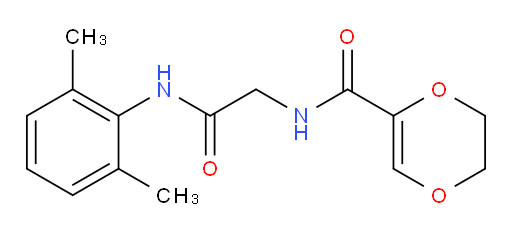 N-(2-((2,6-dimethylphenyl)amino)-2-oxoethyl)-5,6-dihydro-1,4-dioxine-2-carboxamide