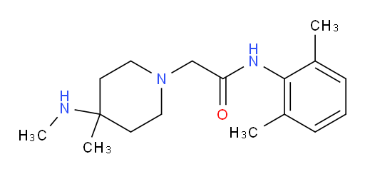 N-(2,6-dimethylphenyl)-2-(4-methyl-4-(methylamino)piperidin-1-yl)acetamide