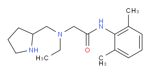 N-(2,6-dimethylphenyl)-2-(ethyl(pyrrolidin-2-ylmethyl)amino)acetamide