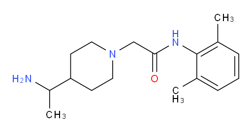 2-(4-(1-aminoethyl)piperidin-1-yl)-N-(2,6-dimethylphenyl)acetamide