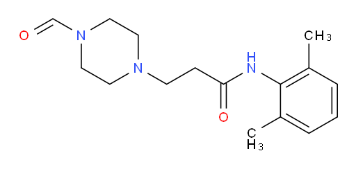 N-(2,6-dimethylphenyl)-3-(4-formylpiperazin-1-yl)propanamide
