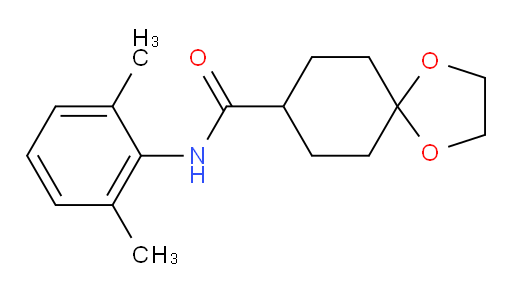 N-(2,6-dimethylphenyl)-1,4-dioxaspiro[4.5]decane-8-carboxamide