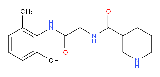 N-(2-((2,6-dimethylphenyl)amino)-2-oxoethyl)piperidine-3-carboxamide