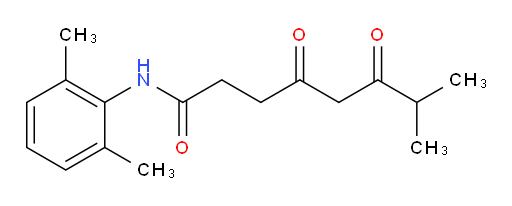 N-(2,6-dimethylphenyl)-7-methyl-4,6-dioxooctanamide