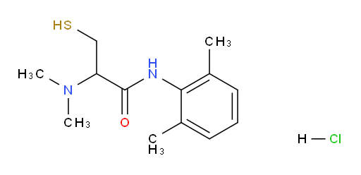 2-(dimethylamino)-N-(2,6-dimethylphenyl)-3-mercaptopropanamide hydrochloride