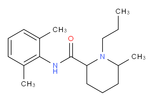 N-(2,6-dimethylphenyl)-6-methyl-1-propylpiperidine-2-carboxamide