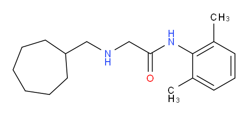2-((cycloheptylmethyl)amino)-N-(2,6-dimethylphenyl)acetamide