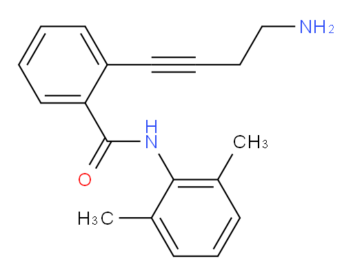 2-(4-aminobut-1-yn-1-yl)-N-(2,6-dimethylphenyl)benzamide