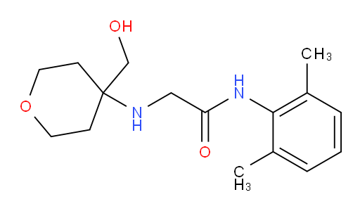 N-(2,6-dimethylphenyl)-2-((4-(hydroxymethyl)tetrahydro-2H-pyran-4-yl)amino)acetamide