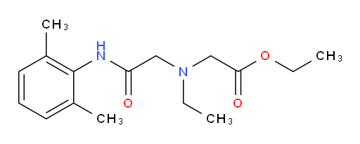 ethyl 2-((2-((2,6-dimethylphenyl)amino)-2-oxoethyl)(ethyl)amino)acetate
