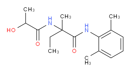 N-(2,6-dimethylphenyl)-2-(2-hydroxypropanamido)-2-methylbutanamide