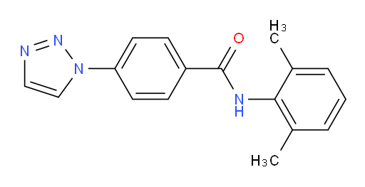 N-(2,6-dimethylphenyl)-4-(1H-1,2,3-triazol-1-yl)benzamide
