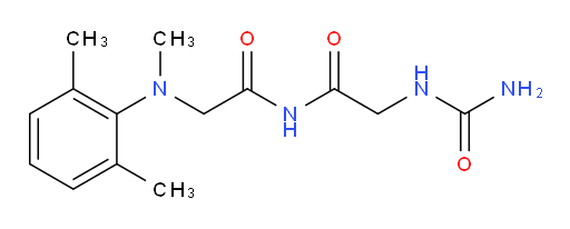 2-((2,6-dimethylphenyl)(methyl)amino)-N-(2-ureidoacetyl)acetamide