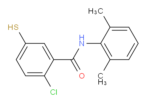 2-chloro-N-(2,6-dimethylphenyl)-5-mercaptobenzamide