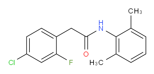 2-(4-chloro-2-fluorophenyl)-N-(2,6-dimethylphenyl)acetamide