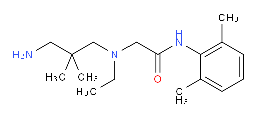 2-((3-amino-2,2-dimethylpropyl)(ethyl)amino)-N-(2,6-dimethylphenyl)acetamide