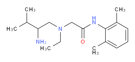 2-((2-amino-3-methylbutyl)(ethyl)amino)-N-(2,6-dimethylphenyl)acetamide
