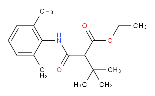 ethyl 2-((2,6-dimethylphenyl)carbamoyl)-3,3-dimethylbutanoate
