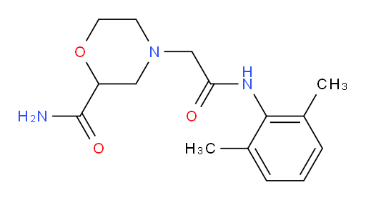 4-(2-((2,6-dimethylphenyl)amino)-2-oxoethyl)morpholine-2-carboxamide