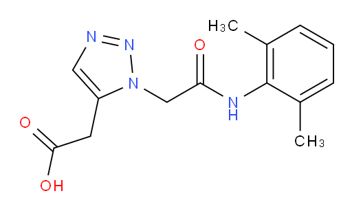 2-(1-(2-((2,6-dimethylphenyl)amino)-2-oxoethyl)-1H-1,2,3-triazol-5-yl)acetic acid