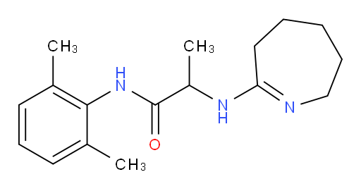 N-(2,6-dimethylphenyl)-2-((3,4,5,6-tetrahydro-2H-azepin-7-yl)amino)propanamide