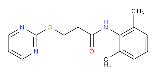 N-(2,6-dimethylphenyl)-3-(pyrimidin-2-ylthio)propanamide