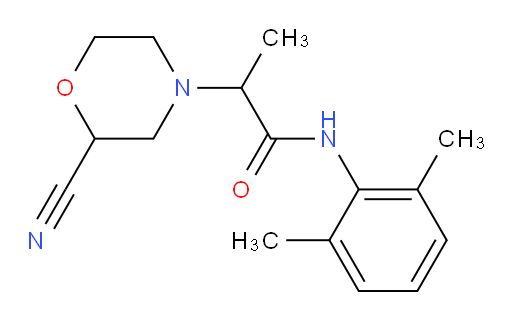 2-(2-cyanomorpholino)-N-(2,6-dimethylphenyl)propanamide