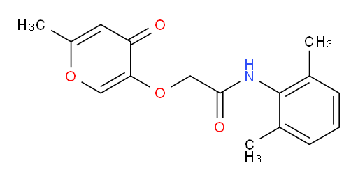 N-(2,6-dimethylphenyl)-2-((6-methyl-4-oxo-4H-pyran-3-yl)oxy)acetamide