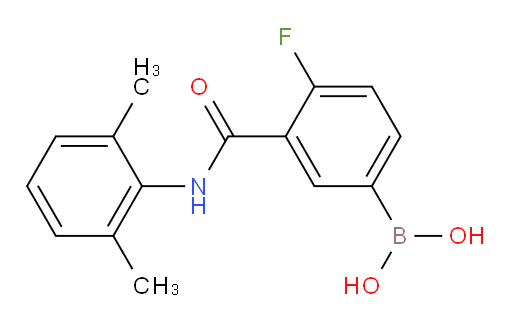 (3-((2,6-dimethylphenyl)carbamoyl)-4-fluorophenyl)boronic acid