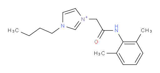 1-butyl-3-(2-((2,6-dimethylphenyl)amino)-2-oxoethyl)-1H-imidazol-3-ium