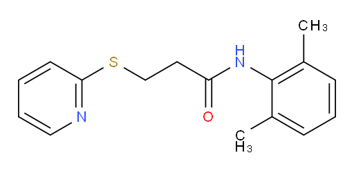 N-(2,6-dimethylphenyl)-3-(pyridin-2-ylthio)propanamide