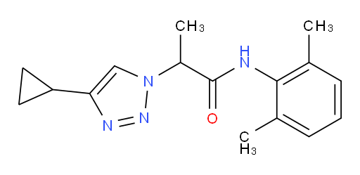 2-(4-cyclopropyl-1H-1,2,3-triazol-1-yl)-N-(2,6-dimethylphenyl)propanamide
