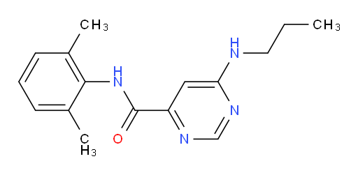 N-(2,6-dimethylphenyl)-6-(propylamino)pyrimidine-4-carboxamide