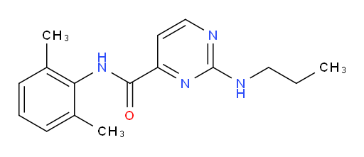 N-(2,6-dimethylphenyl)-2-(propylamino)pyrimidine-4-carboxamide