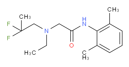 2-((2,2-difluoropropyl)(ethyl)amino)-N-(2,6-dimethylphenyl)acetamide