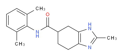 N-(2,6-dimethylphenyl)-2-methyl-4,5,6,7-tetrahydro-1H-benzo[d]imidazole-6-carboxamide