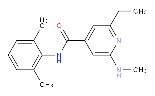 N-(2,6-dimethylphenyl)-2-ethyl-6-(methylamino)isonicotinamide