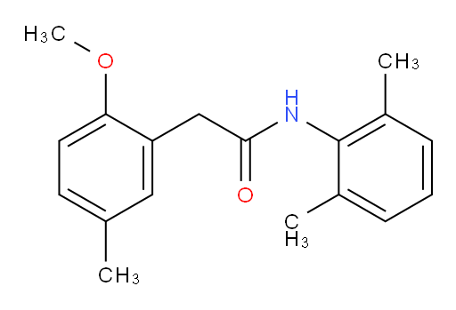N-(2,6-dimethylphenyl)-2-(2-methoxy-5-methylphenyl)acetamide