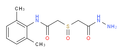 N-(2,6-dimethylphenyl)-2-((2-hydrazinyl-2-oxoethyl)sulfinyl)acetamide