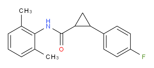 N-(2,6-dimethylphenyl)-2-(4-fluorophenyl)cyclopropanecarboxamide