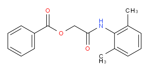 2-((2,6-dimethylphenyl)amino)-2-oxoethyl benzoate