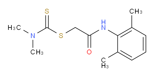 2-((2,6-dimethylphenyl)amino)-2-oxoethyl dimethylcarbamodithioate