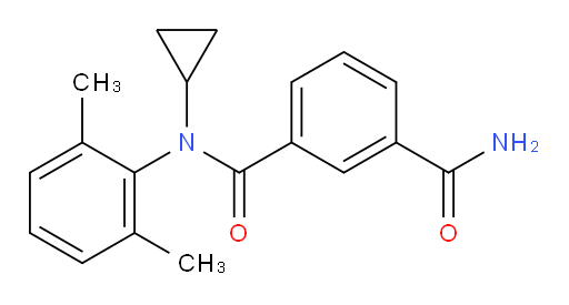 N1-cyclopropyl-N1-(2,6-dimethylphenyl)isophthalamide