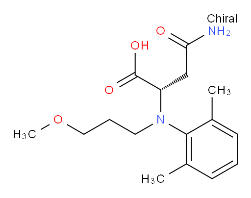 (S)-4-amino-2-((2,6-dimethylphenyl)(3-methoxypropyl)amino)-4-oxobutanoic acid