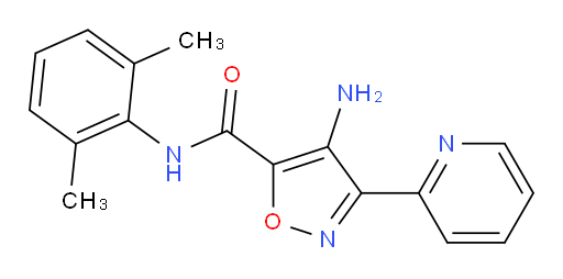 4-amino-N-(2,6-dimethylphenyl)-3-(pyridin-2-yl)isoxazole-5-carboxamide