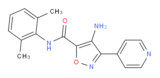 4-amino-N-(2,6-dimethylphenyl)-3-(pyridin-4-yl)isoxazole-5-carboxamide
