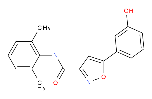 N-(2,6-dimethylphenyl)-5-(3-hydroxyphenyl)isoxazole-3-carboxamide