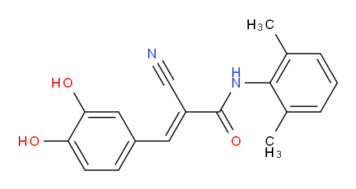 (E)-2-cyano-3-(3,4-dihydroxyphenyl)-N-(2,6-dimethylphenyl)acrylamide
