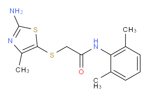 2-((2-amino-4-methylthiazol-5-yl)thio)-N-(2,6-dimethylphenyl)acetamide