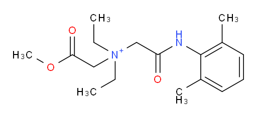 2-((2,6-dimethylphenyl)amino)-N,N-diethyl-N-(2-methoxy-2-oxoethyl)-2-oxoethanaminium